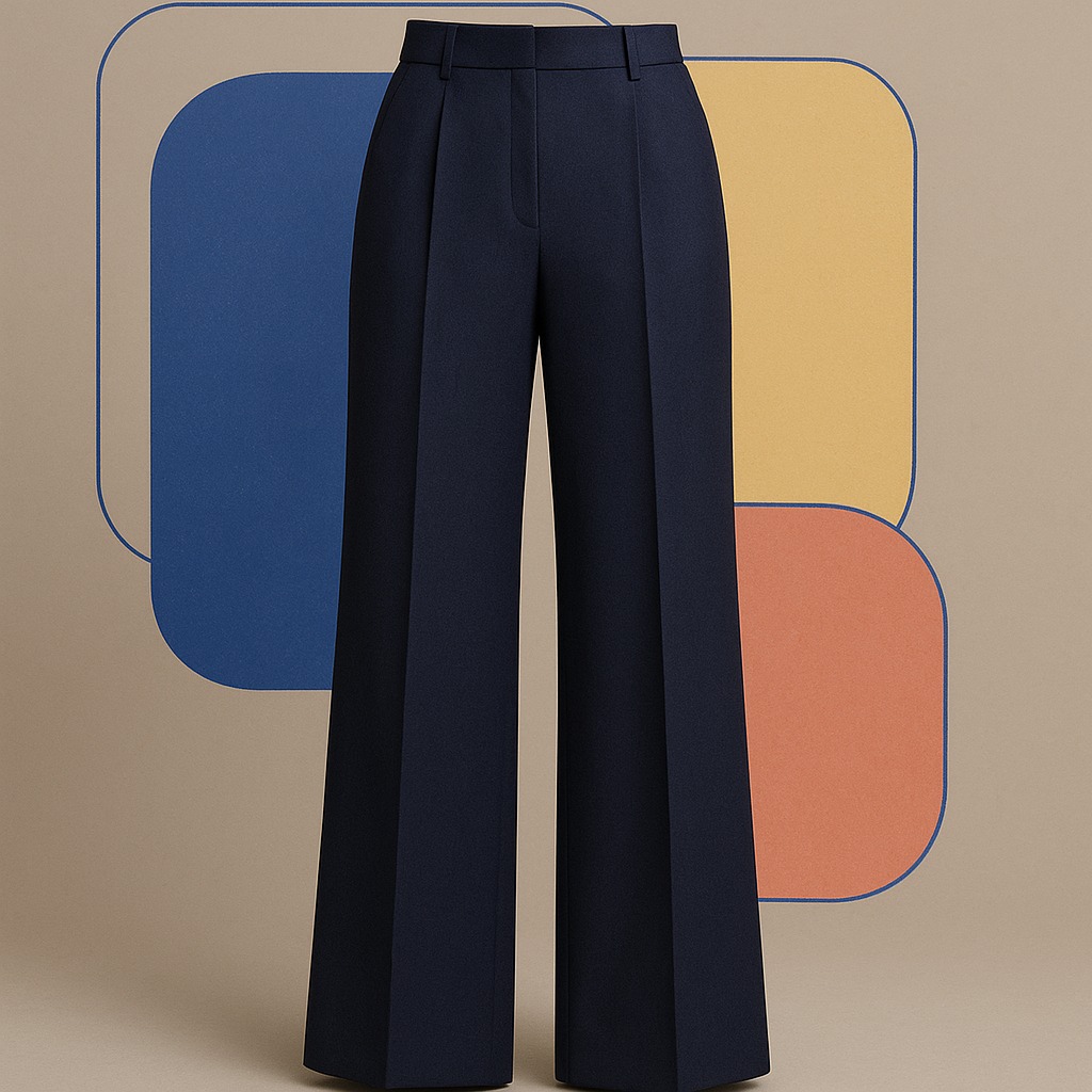 Ink Wide-Leg Trousers